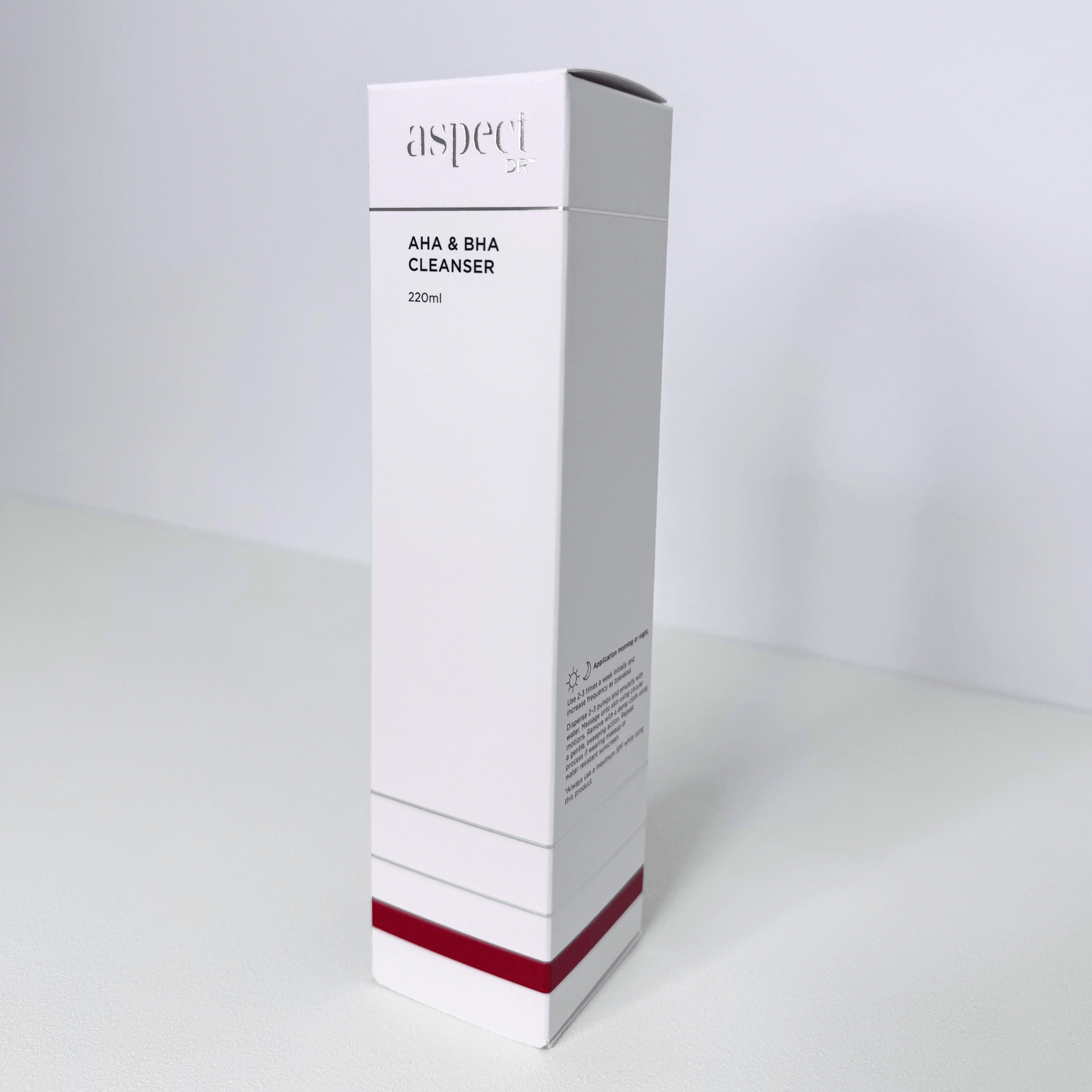 Aspect Dr AHA BHA Cleanser front of package on white background