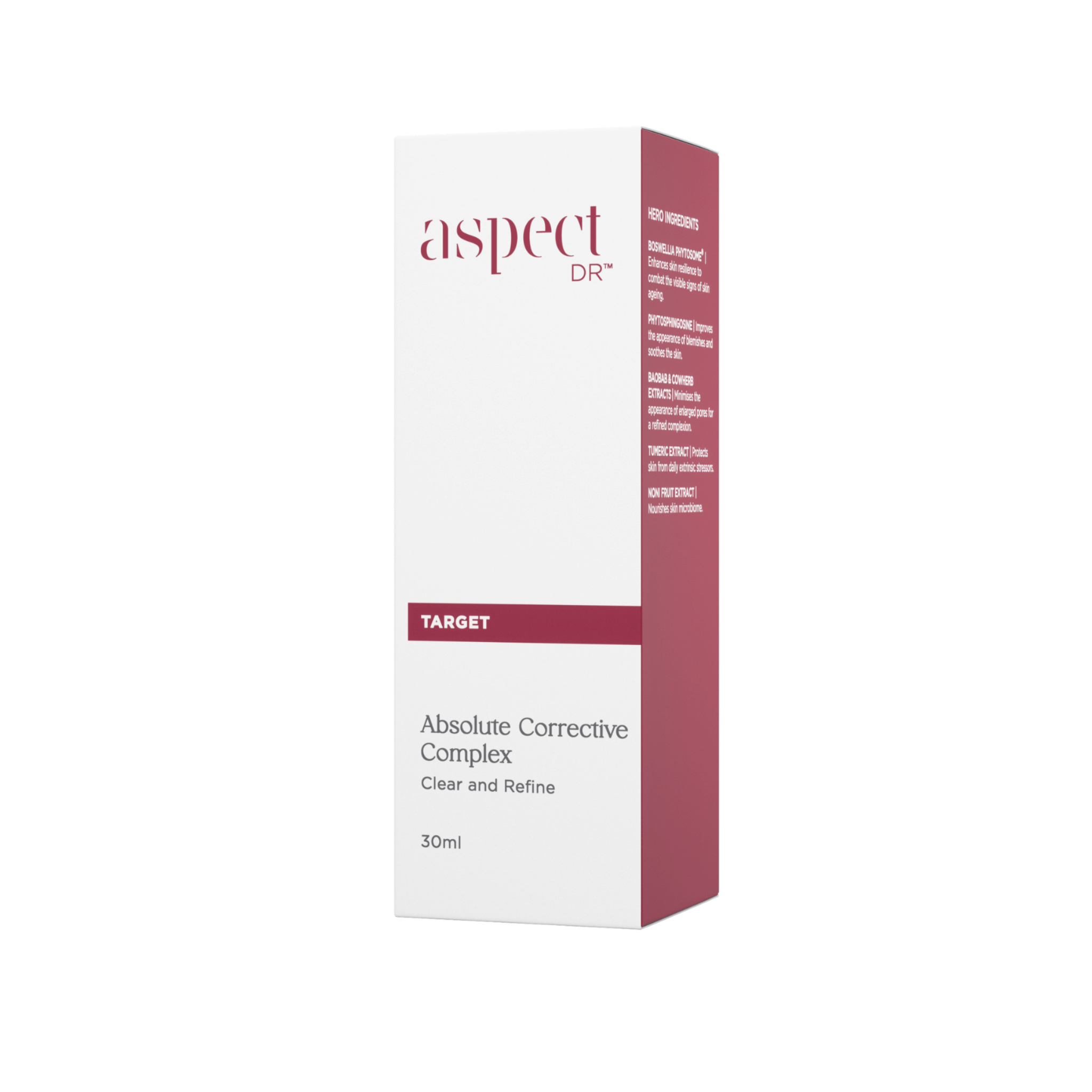 Absolute Corrective Complex clear and refine front of box on white background