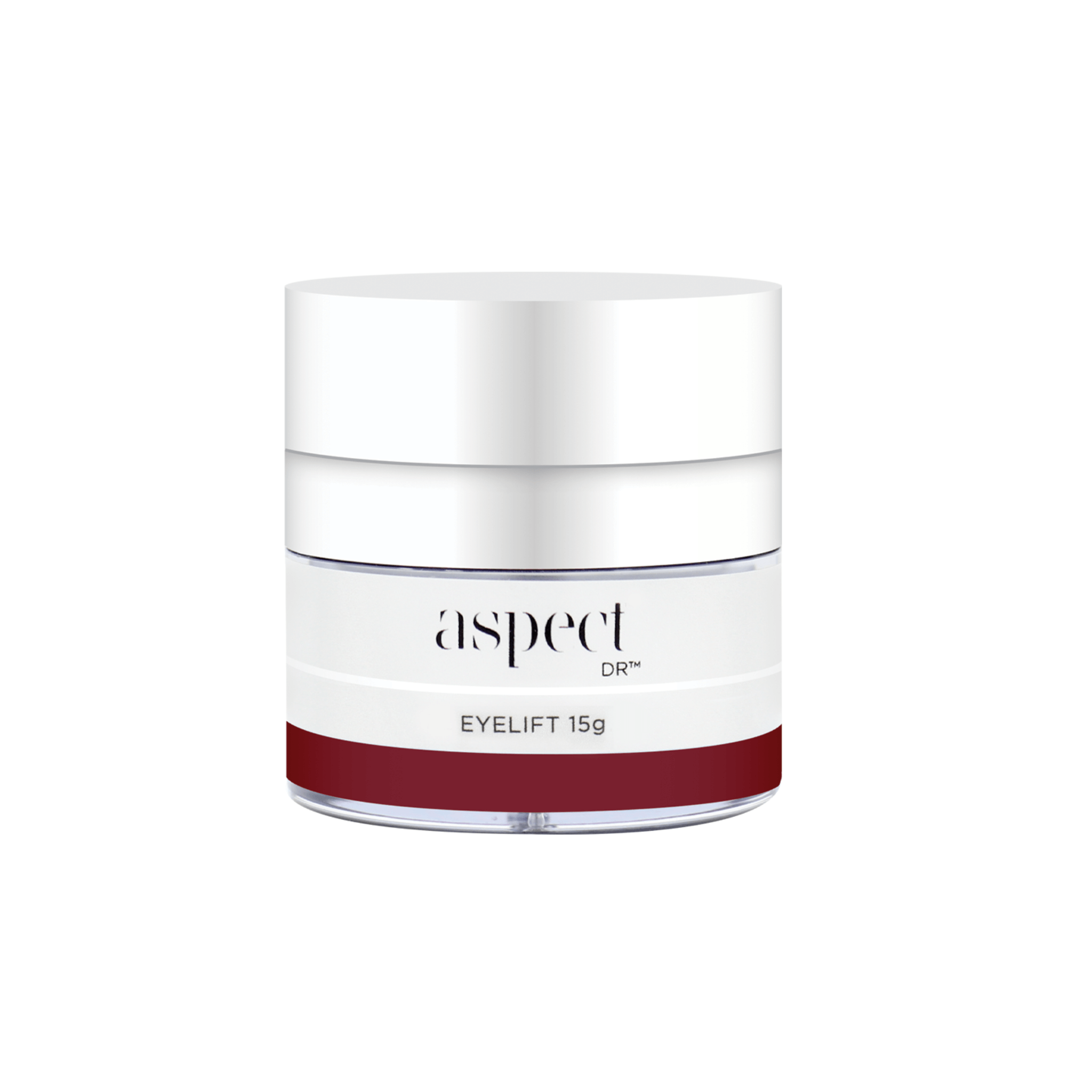Aspect Dr Eyelift jar on white background