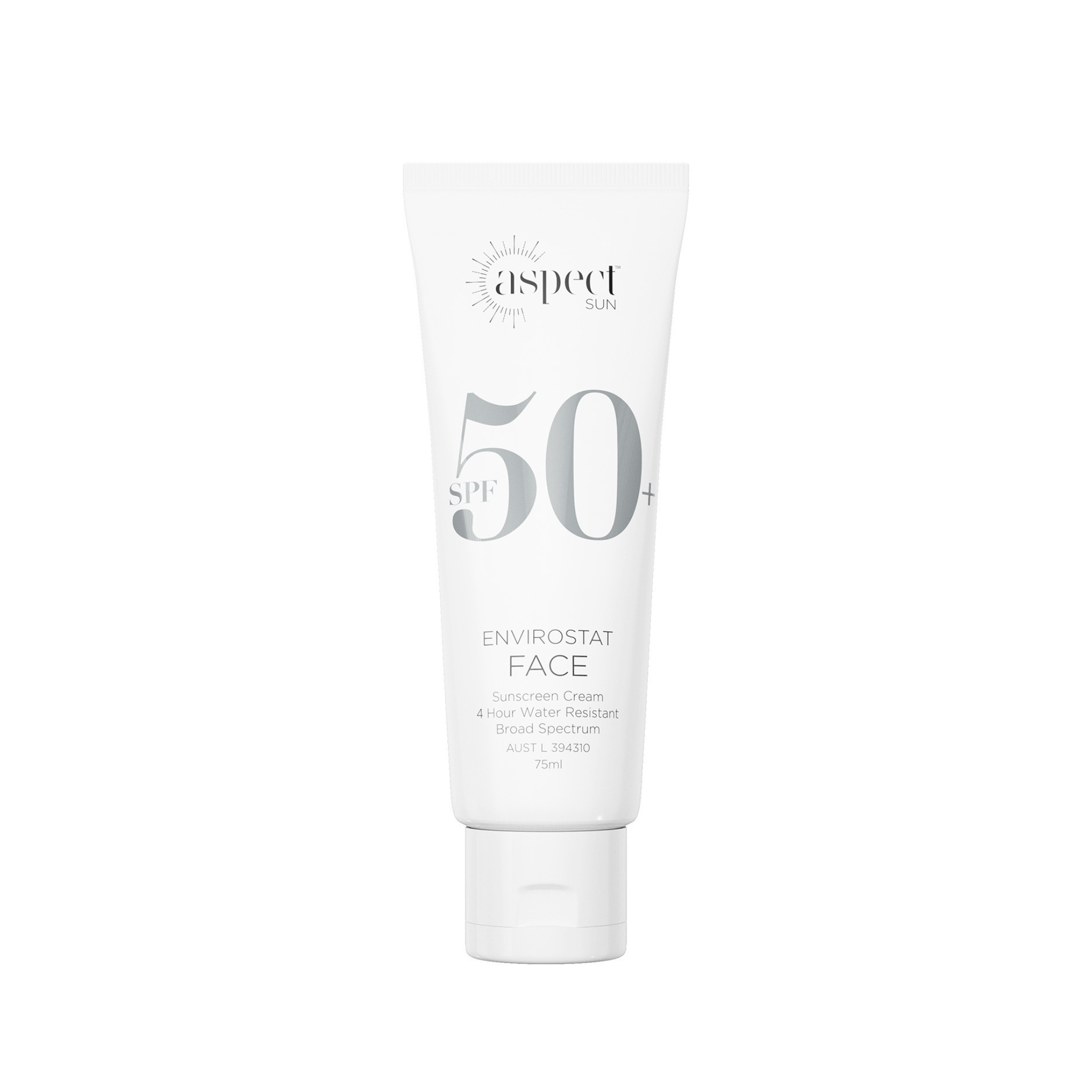Aspect Envirostat Sunscreen on white background