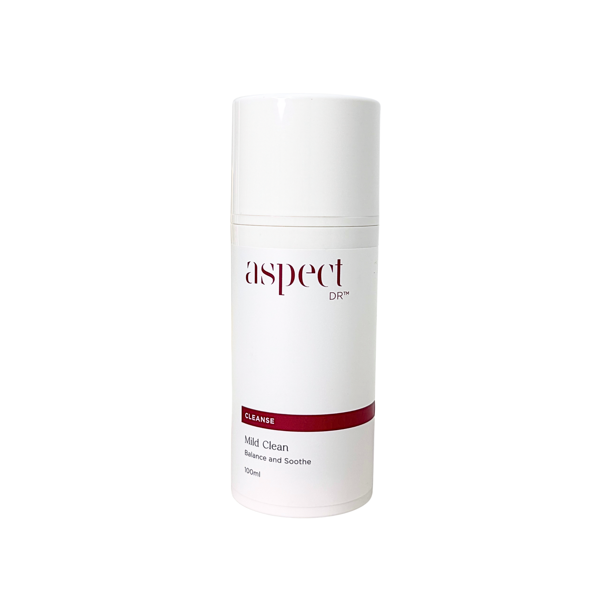 Aspect Dr Mild Clean Cleanser on white background