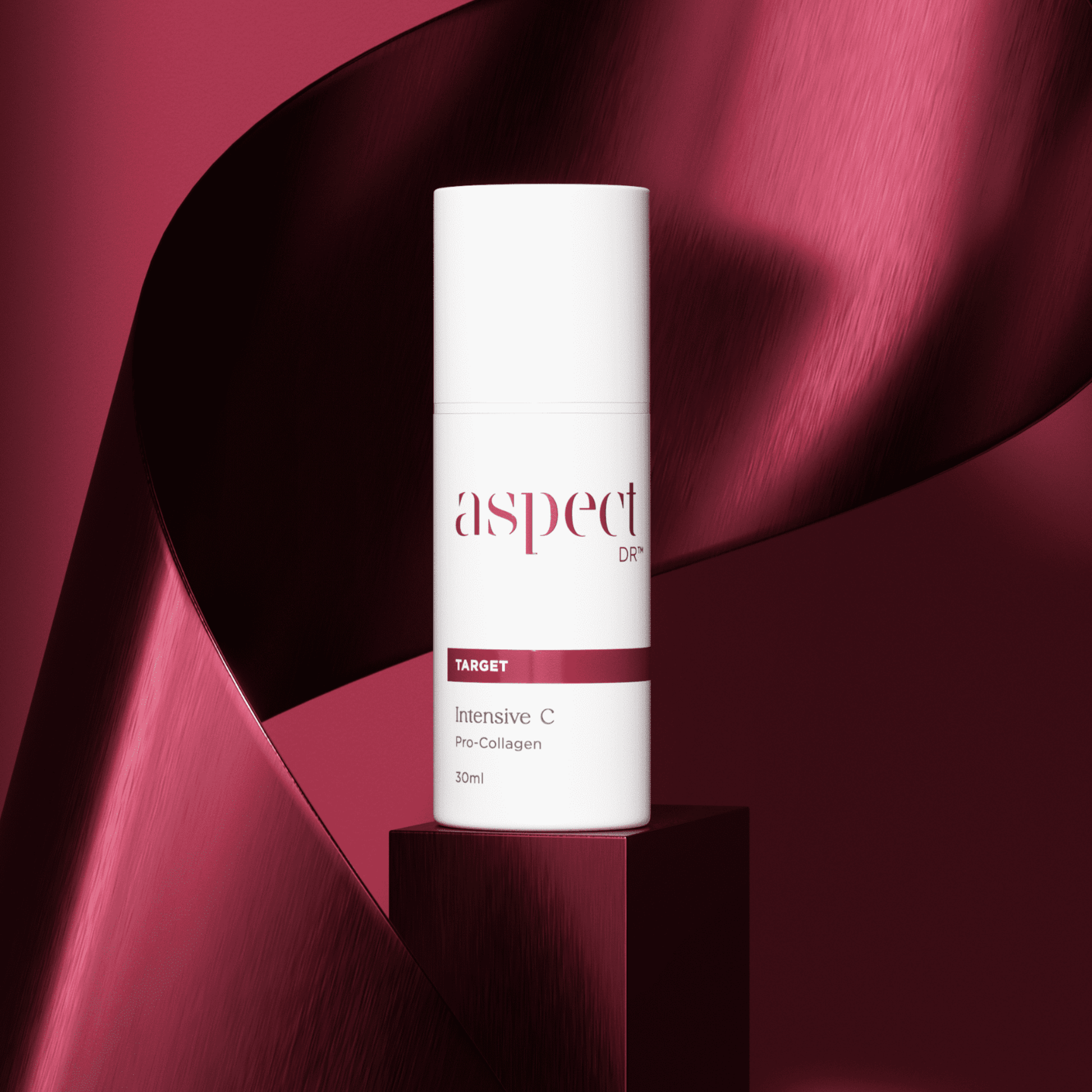Intensive C Aspect Dr 30ml on red background