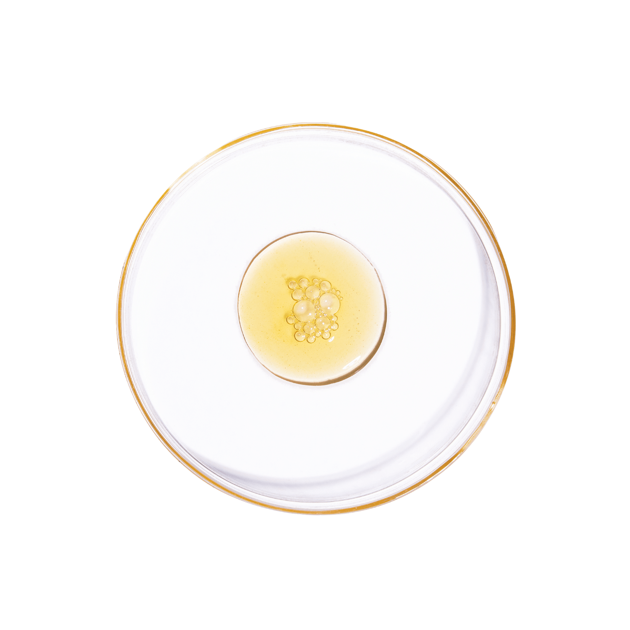 Vida Glow Liquid Collagen Tropical flavour on petri dish on a white background