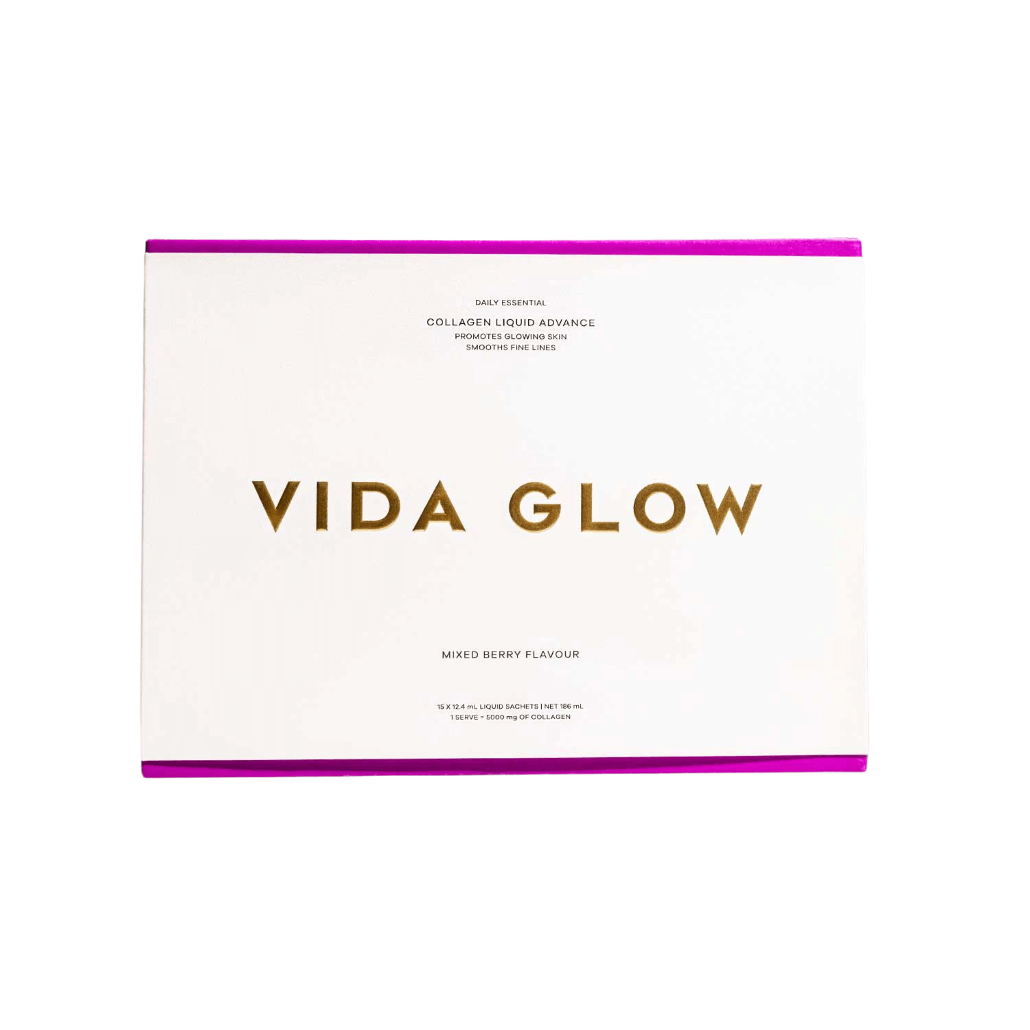 Vida Glow liquid collagen box on a white background