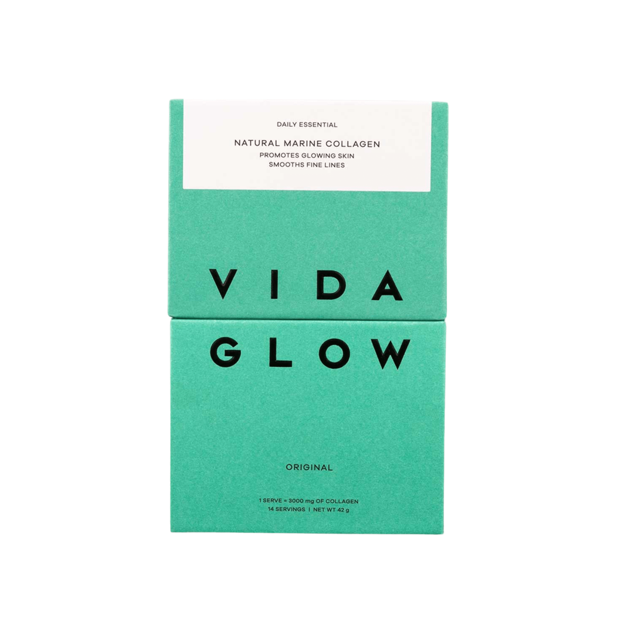 Vida Glow original trial pack box on white background