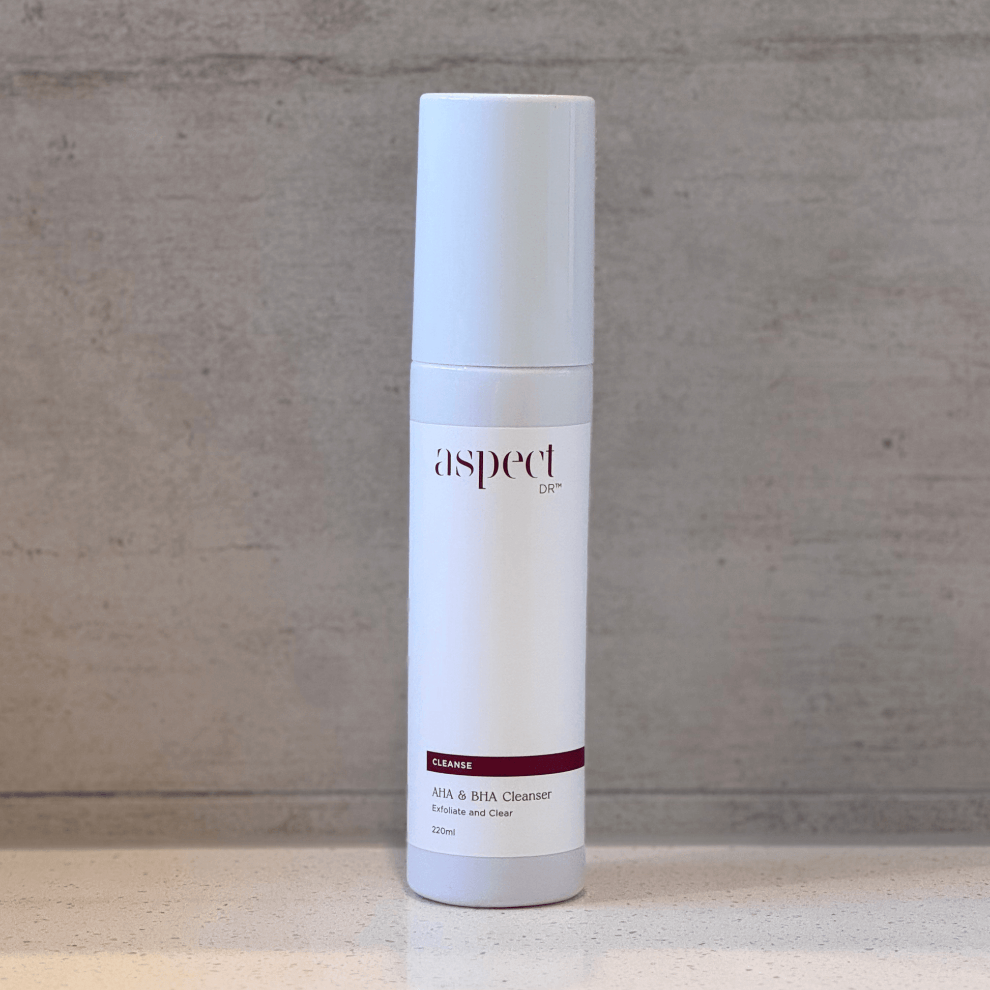 AHA BHA Cleanser Aspect on neutral background