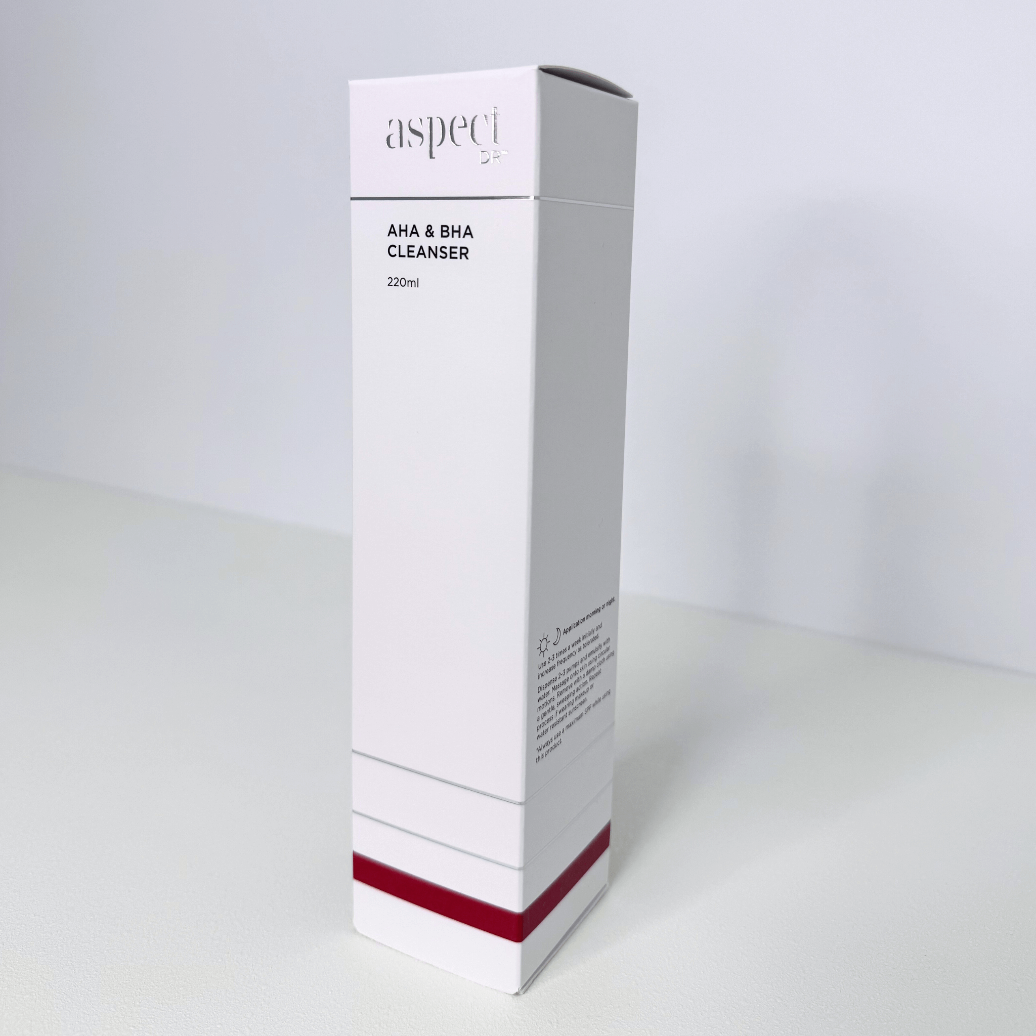 Aspect Dr AHA BHA Cleanser front of package on white background