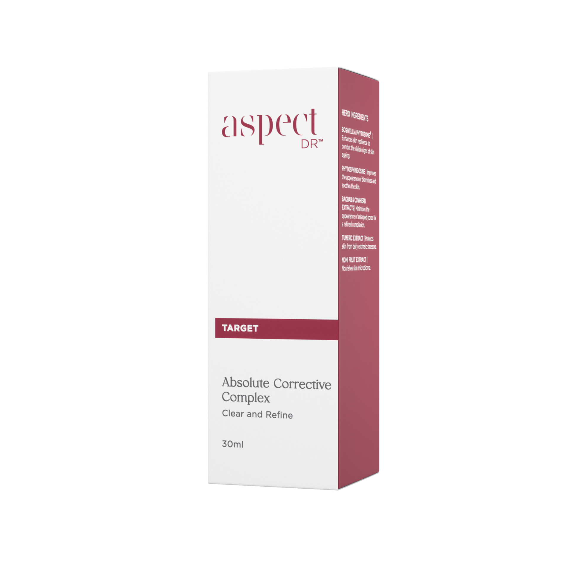 Absolute Corrective Complex clear and refine front of box on white background