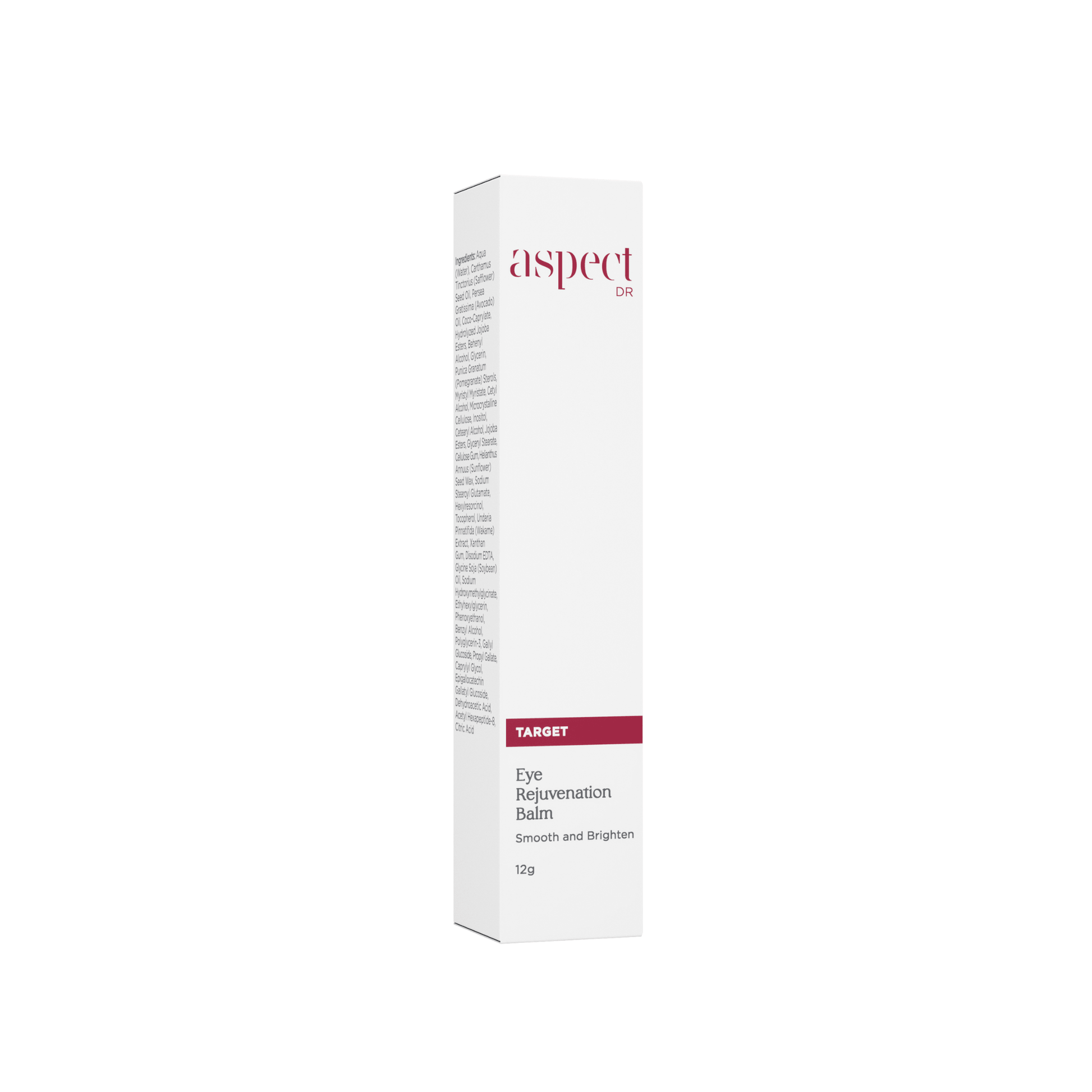 White box of Aspect Dr Eye Rejuvenation Balm on a white background