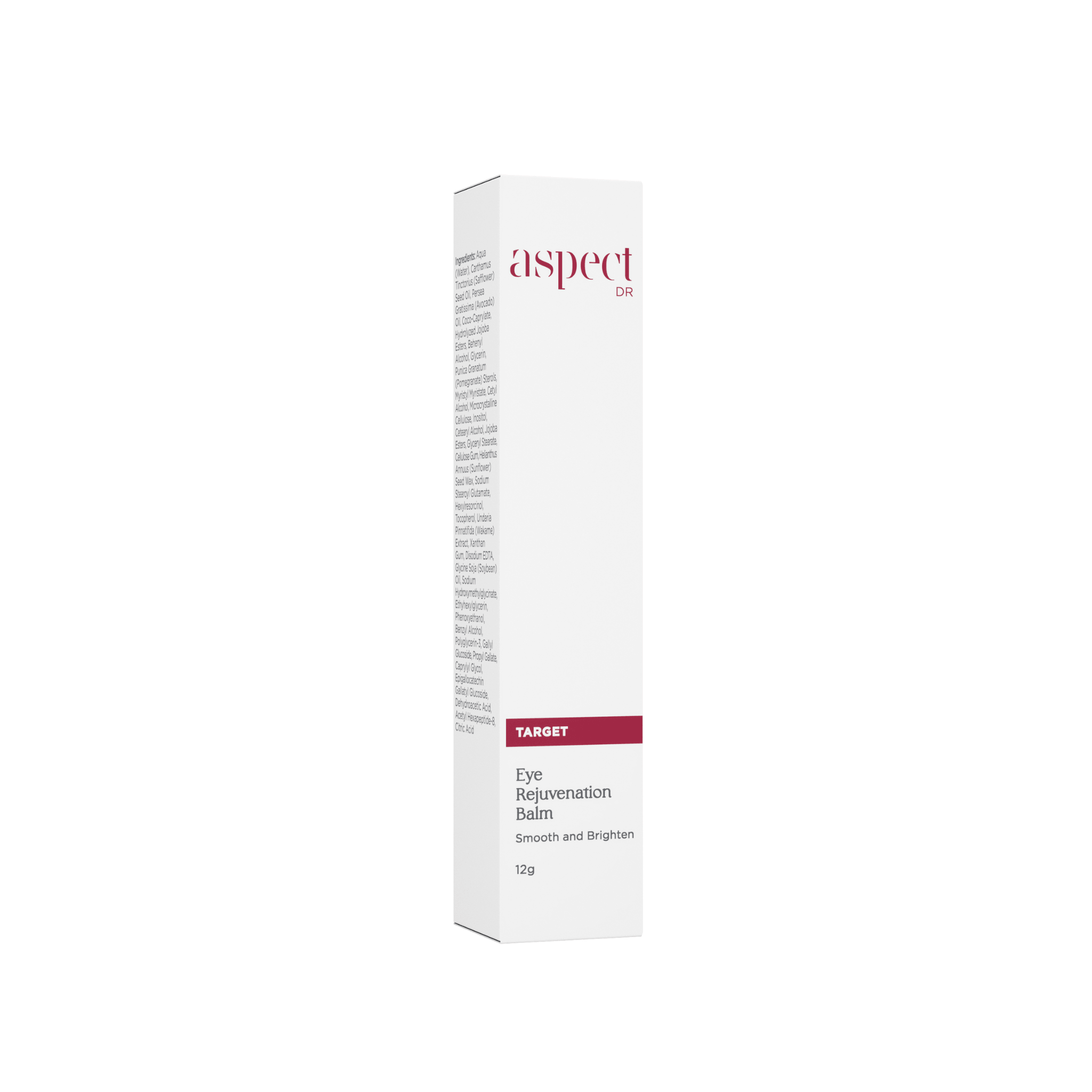 White box of Aspect Dr Eye Rejuvenation Balm on a white background