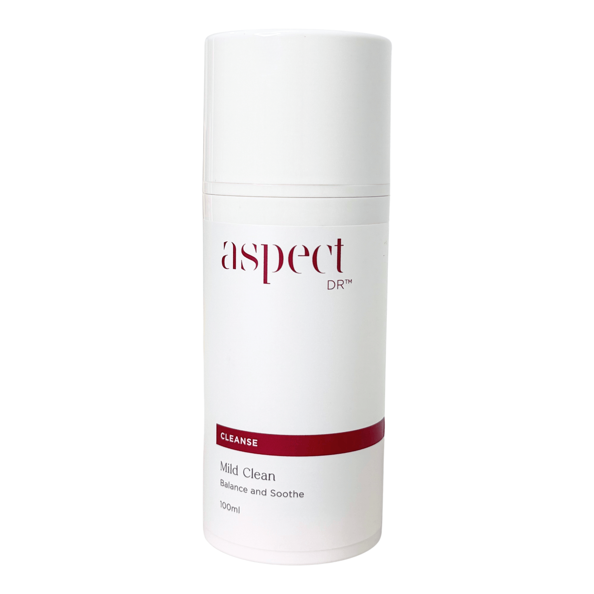 Aspect Dr Mild clean Cleanser on a white background