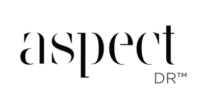 Black Aspect Dr logo on transparent background