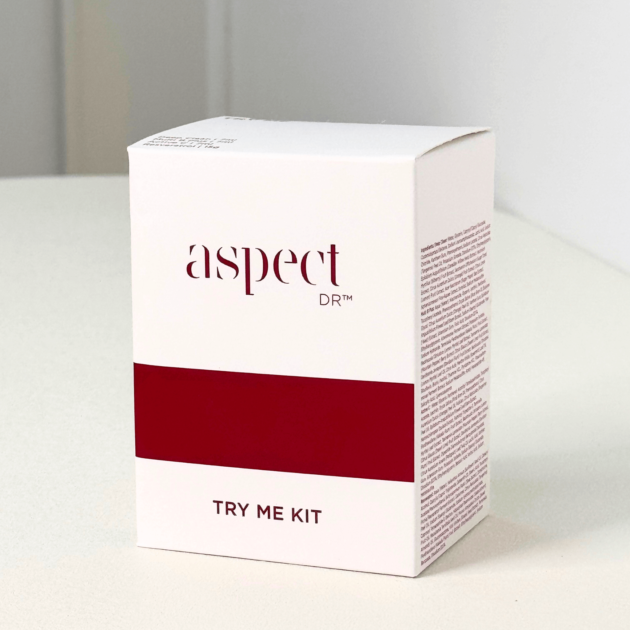 Aspect Dr Try Me Kit white background