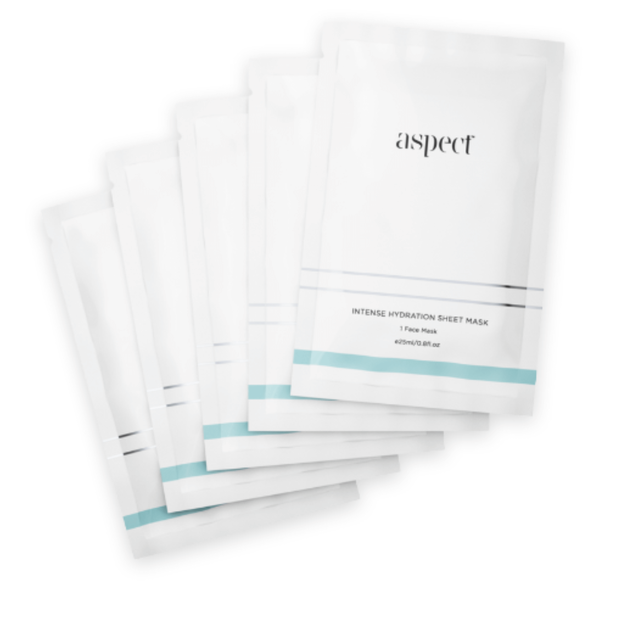 Stack of Aspect Intense Hydration Sheet Masks on a white background