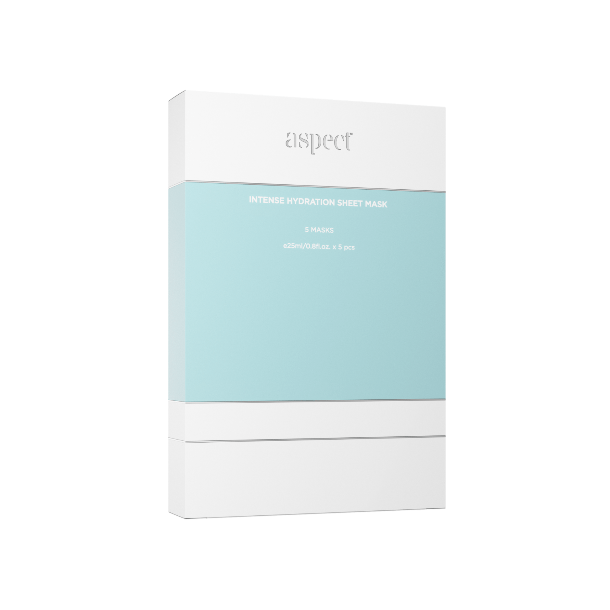Aspect Intense Hydration Sheet masks front of box on a white background