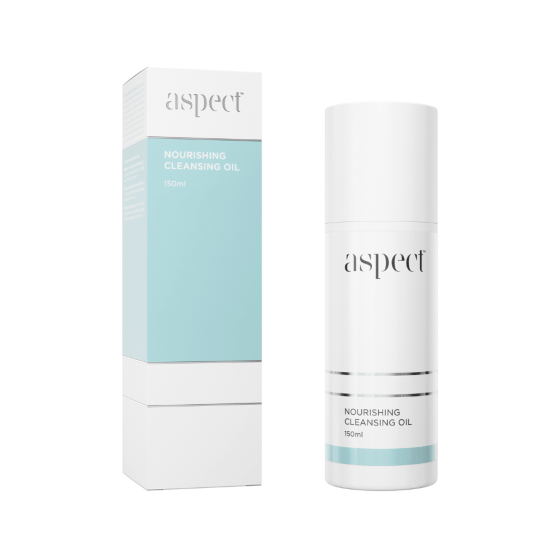 Aspect nourishing cleansing oil packaging on a white background