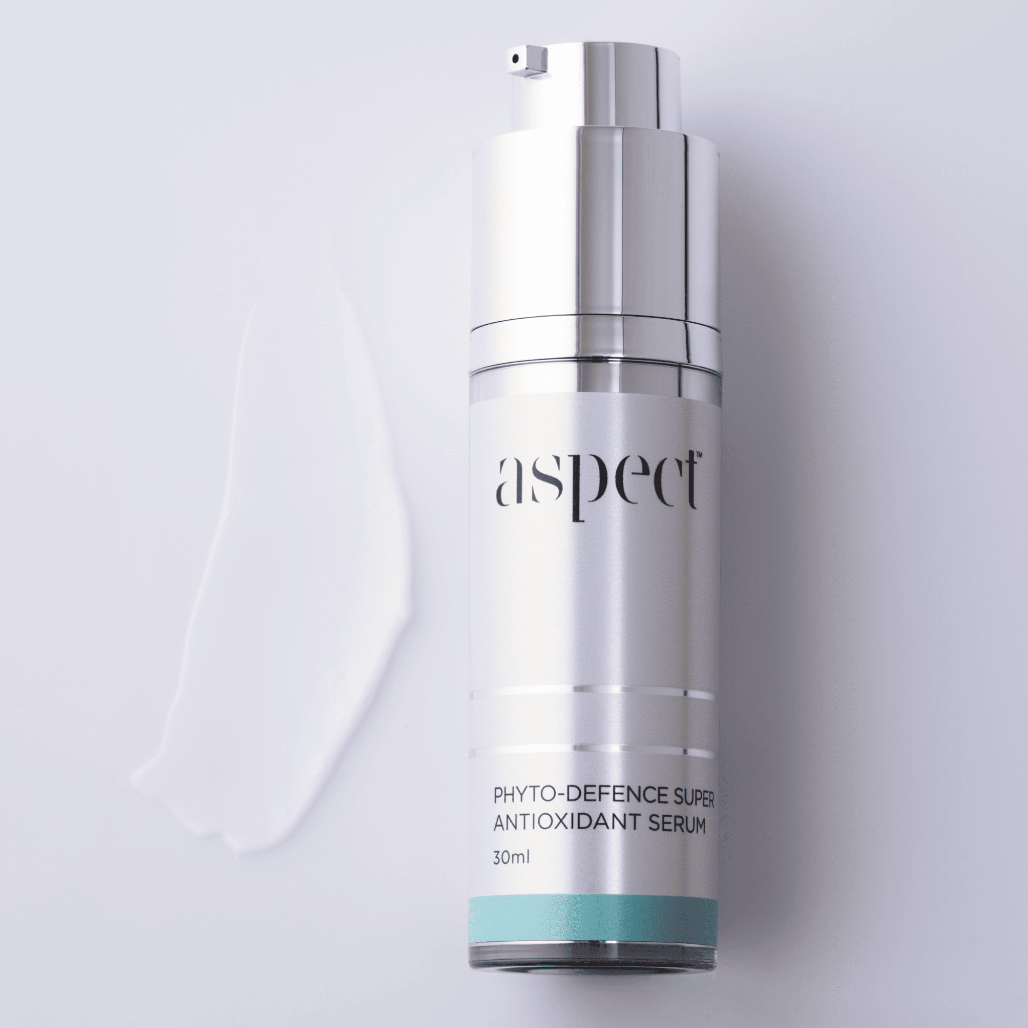 Aspect Phyto Defence Skincare serum bottle on a light grey background