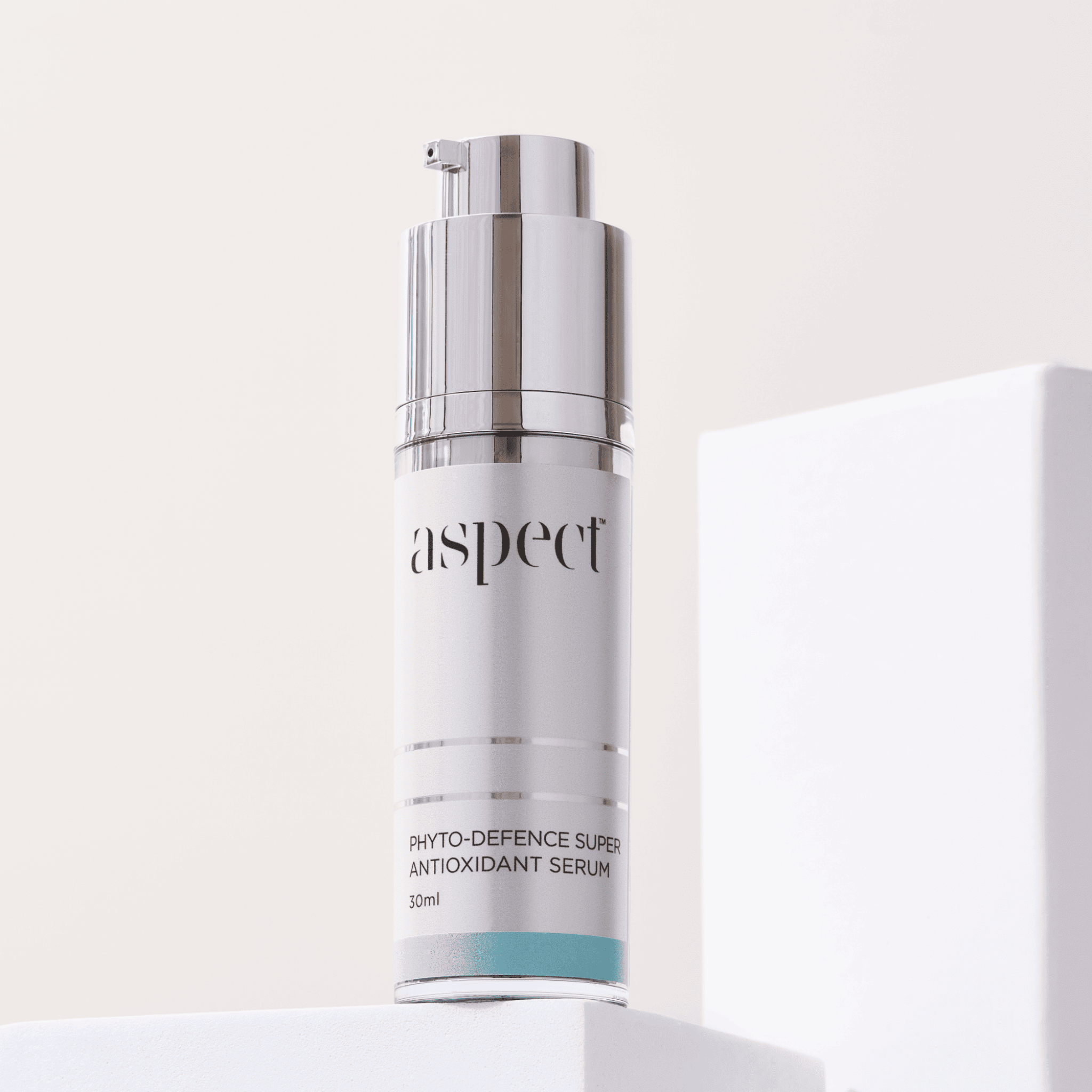 Aspect Phyto-Defence Super Antioxidant Serum Skincare bottle on a white background