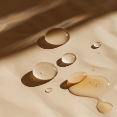 Australian Cosmeceutical skin care multiple swatches on neutral stone background