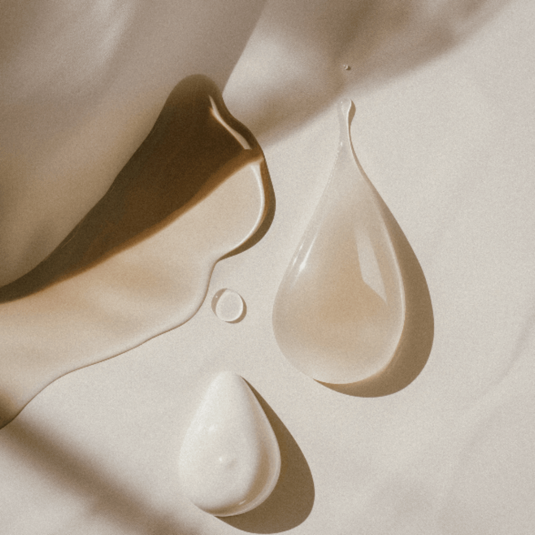 Australian cosmeceutical Skincare range product droplets on neutral background