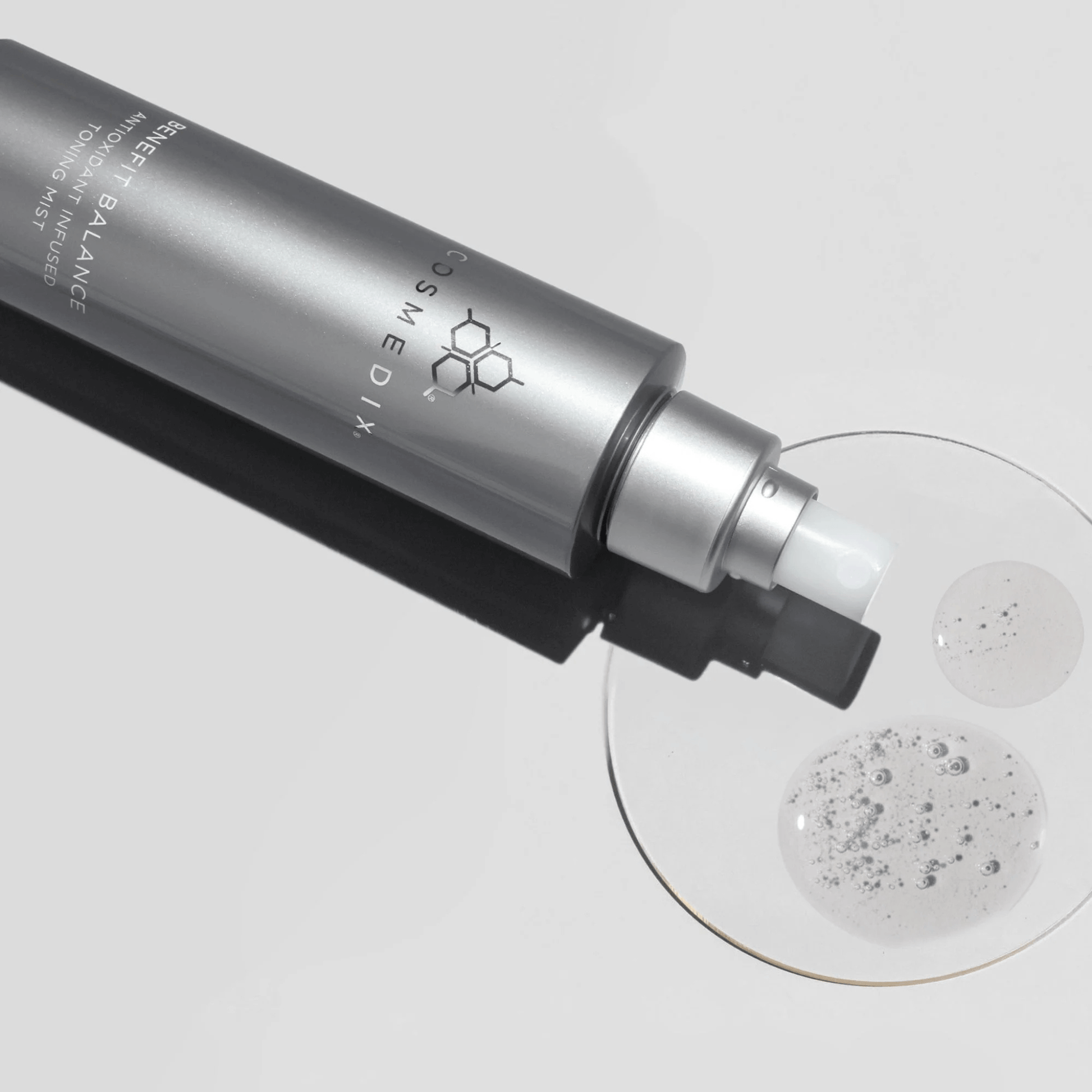 Cosmedix benefit balance product being applied to a surface
