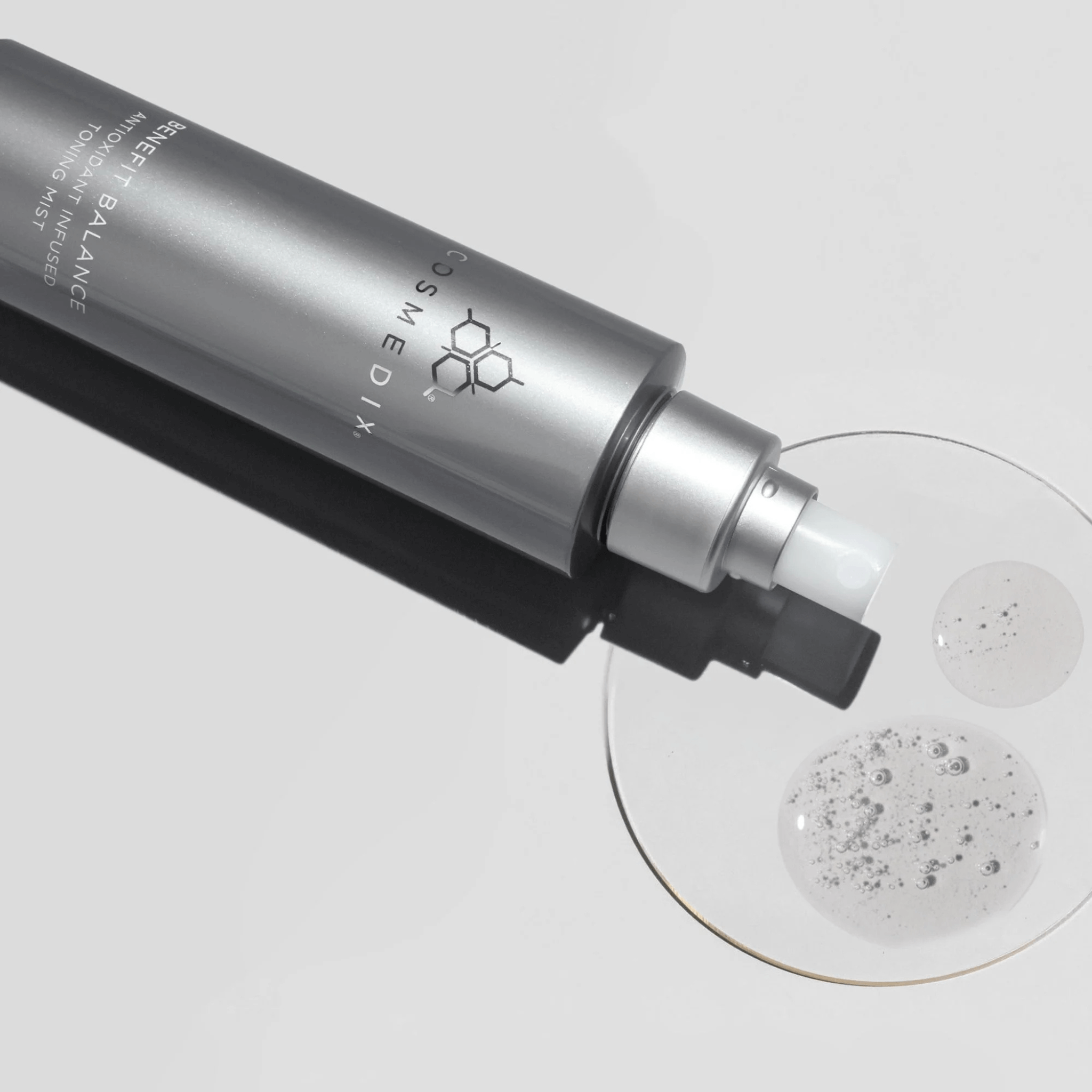 Cosmedix benefit balance product being applied to a surface