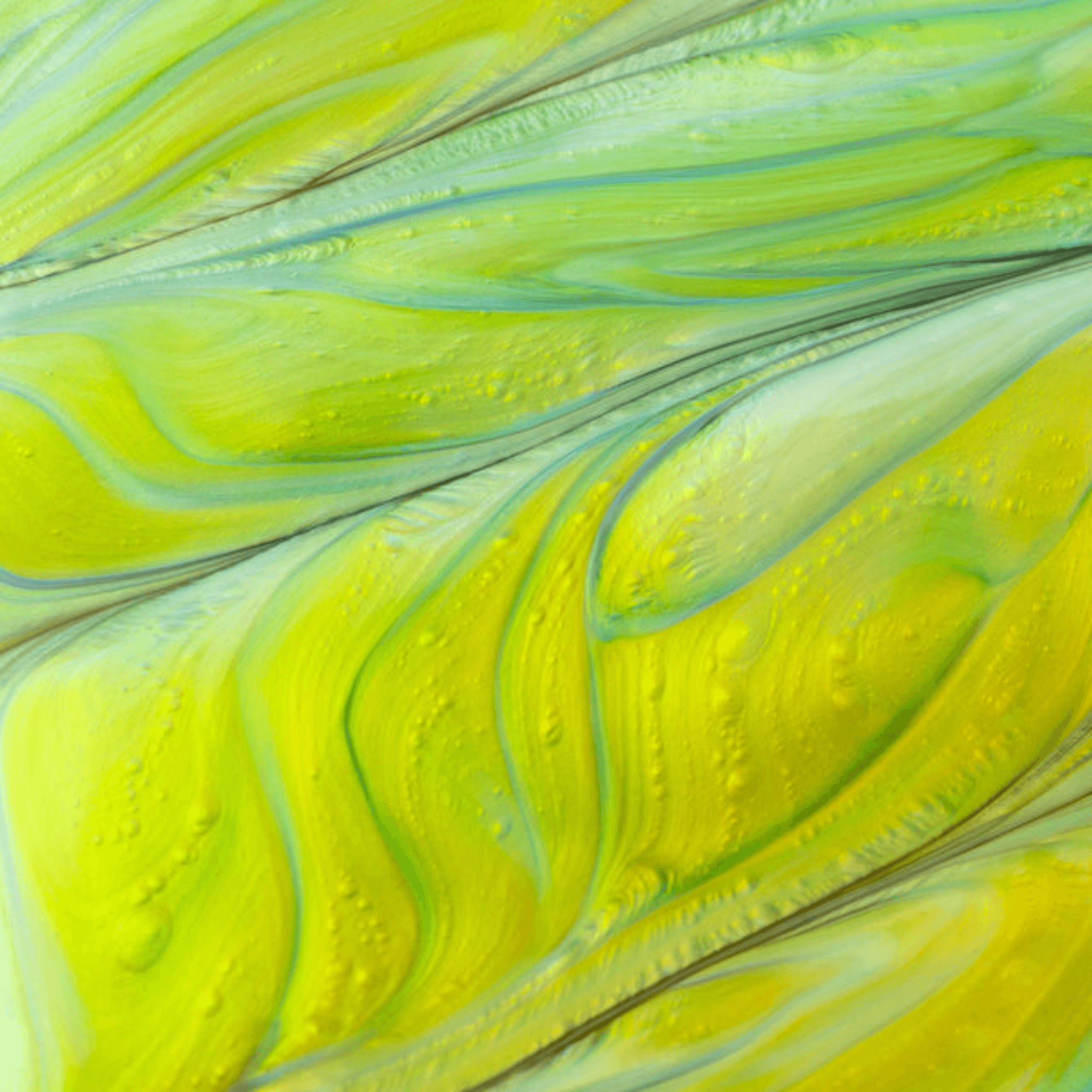 Close up of Cosmedix Eye Dr green iridescent serum texture