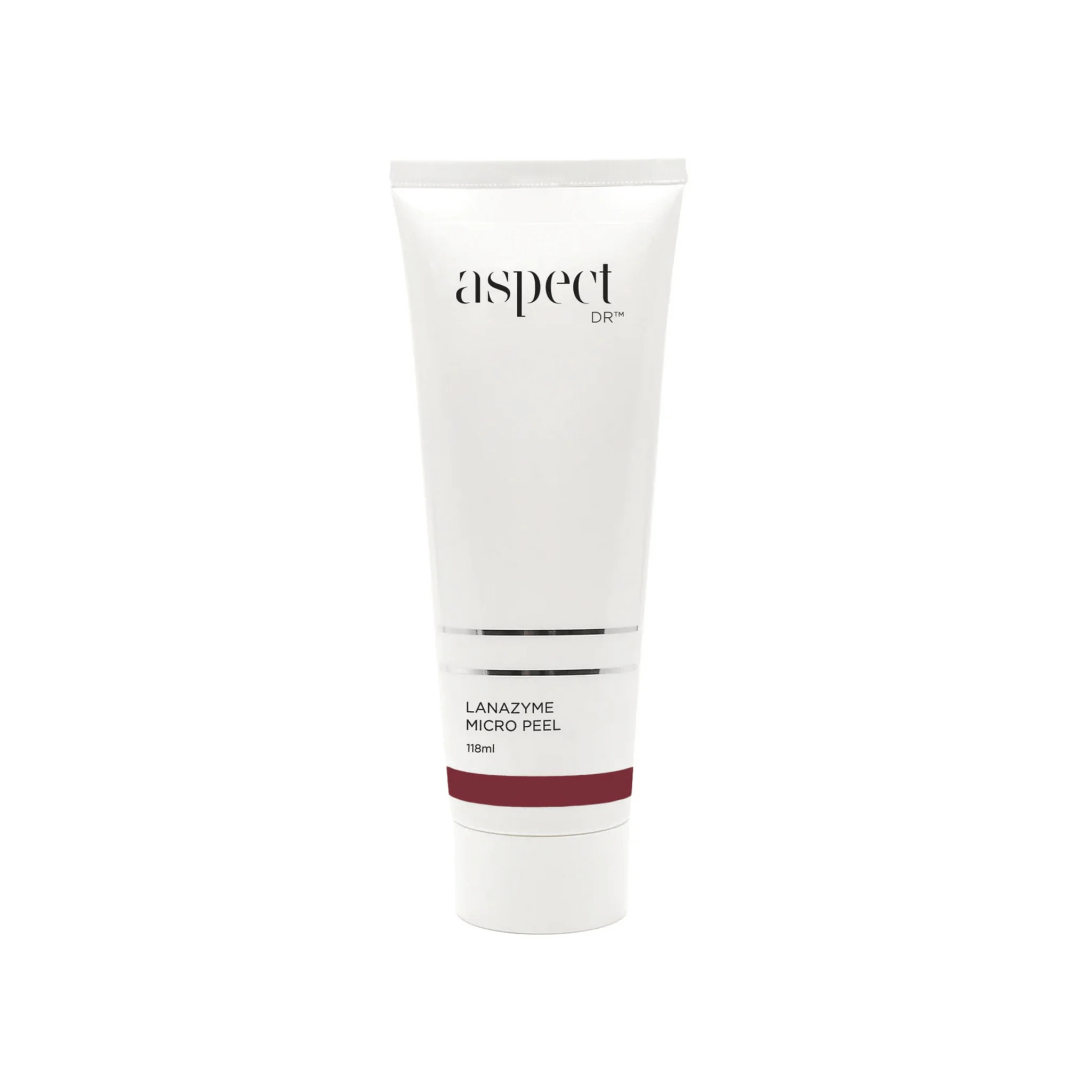 Skincare tube of Aspect Dr Lanazyme Micropeel 118ml on a white background
