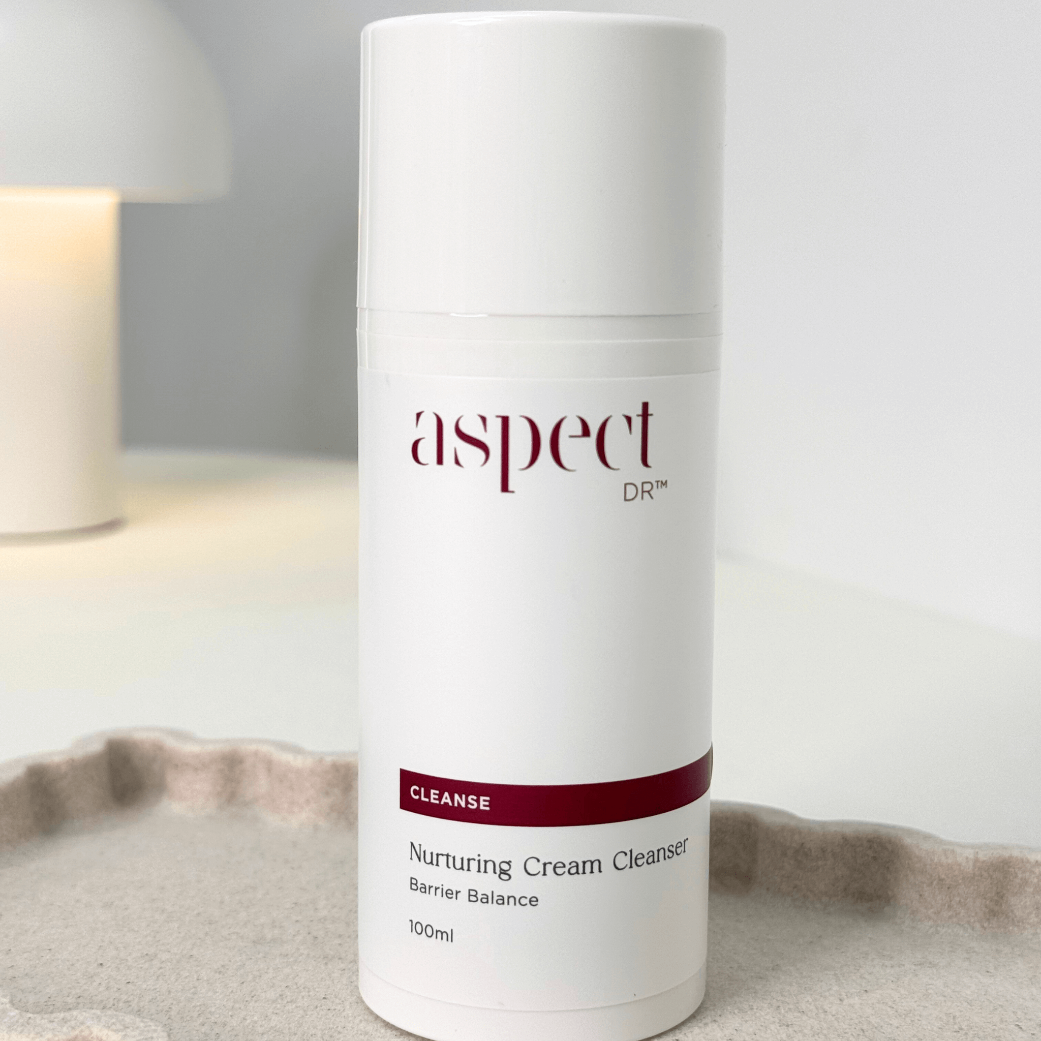 Nurturing Cream cleanser 100ml Aspect Dr on neutral background
