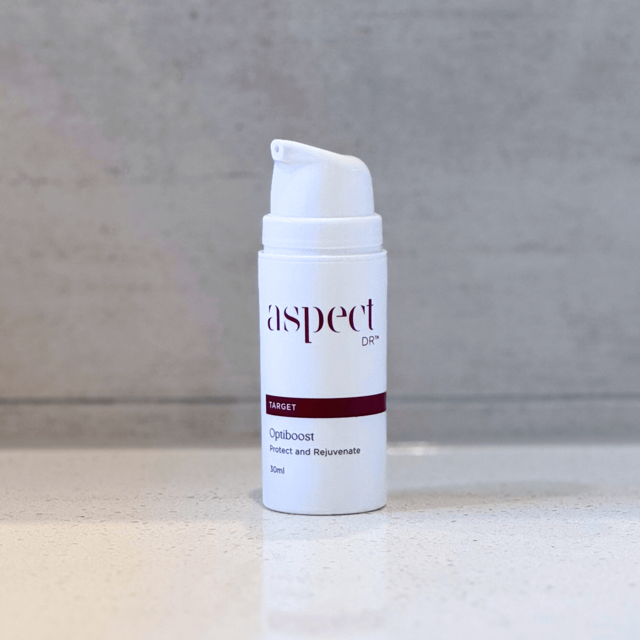 Optiboost protect and rejuvenate Aspect Dr front of product no lid