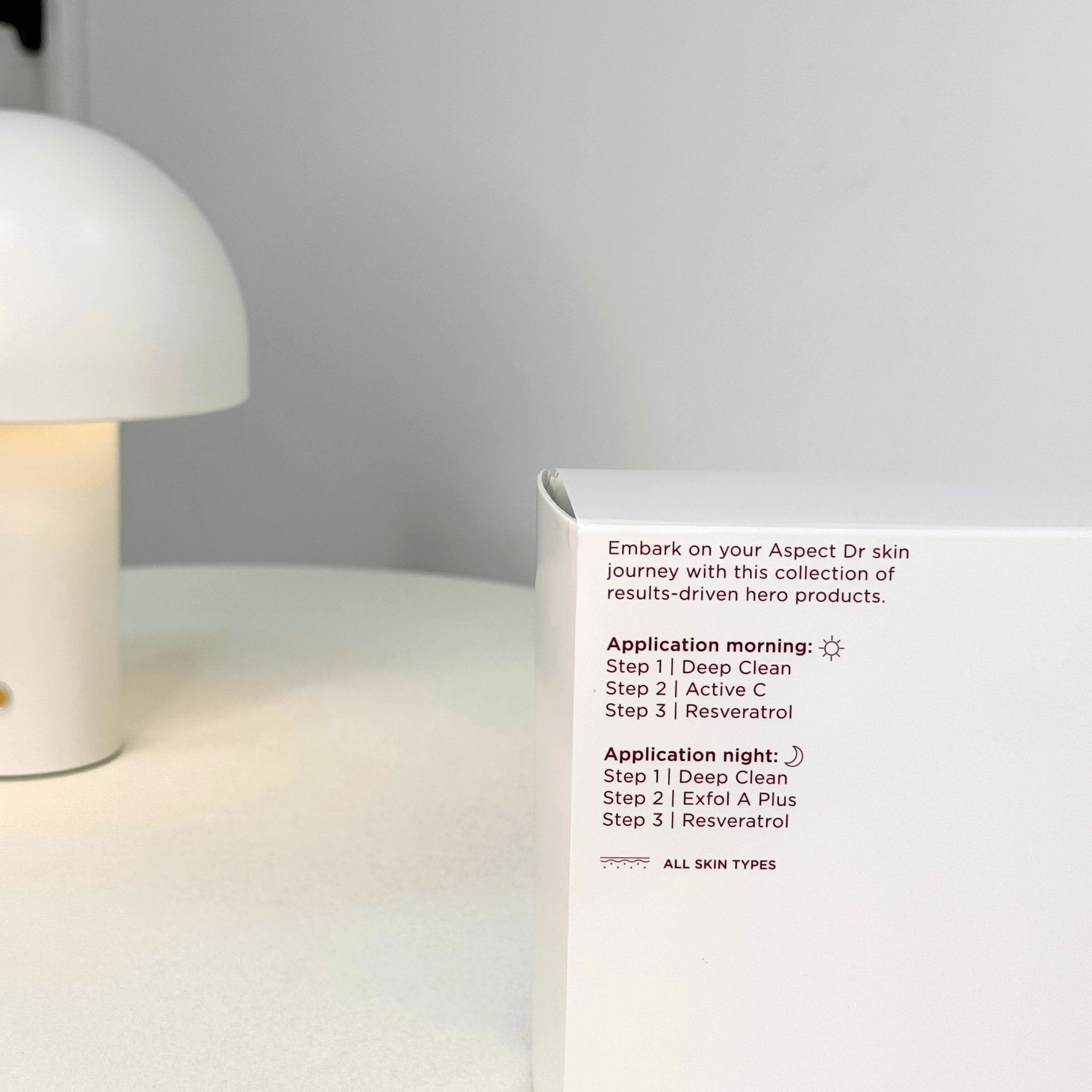 Starter Kit Aspect Dr back of box white background