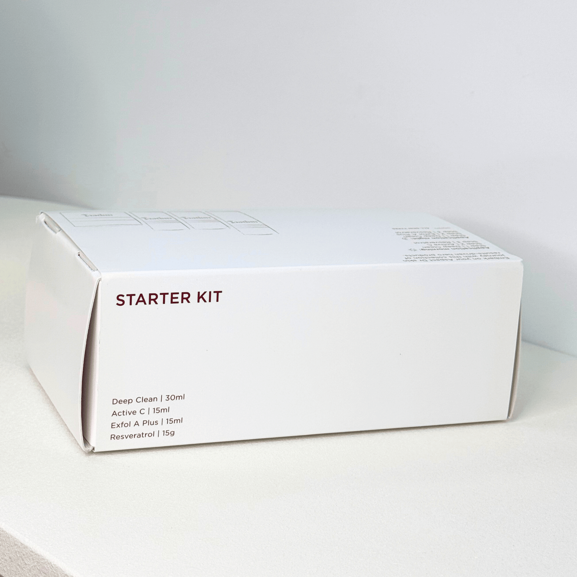 Starter Kit Aspect Dr top of product box on white background