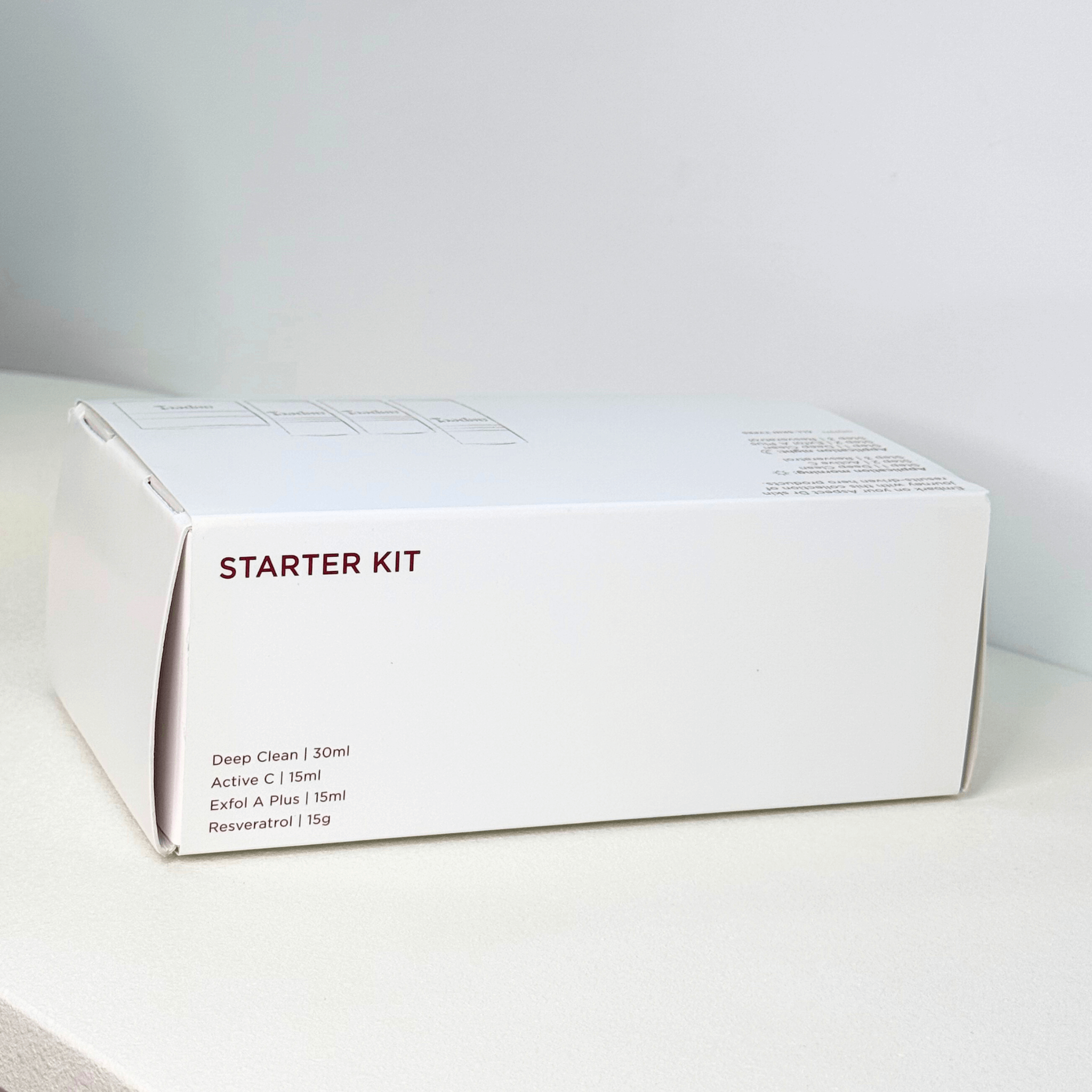 Starter Kit Aspect Dr top of product box on white background