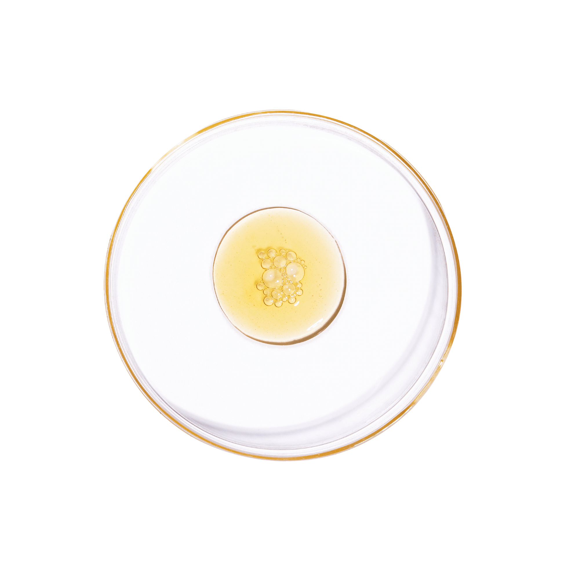 Vida Glow Liquid Collagen Tropical flavour on petri dish on a white background