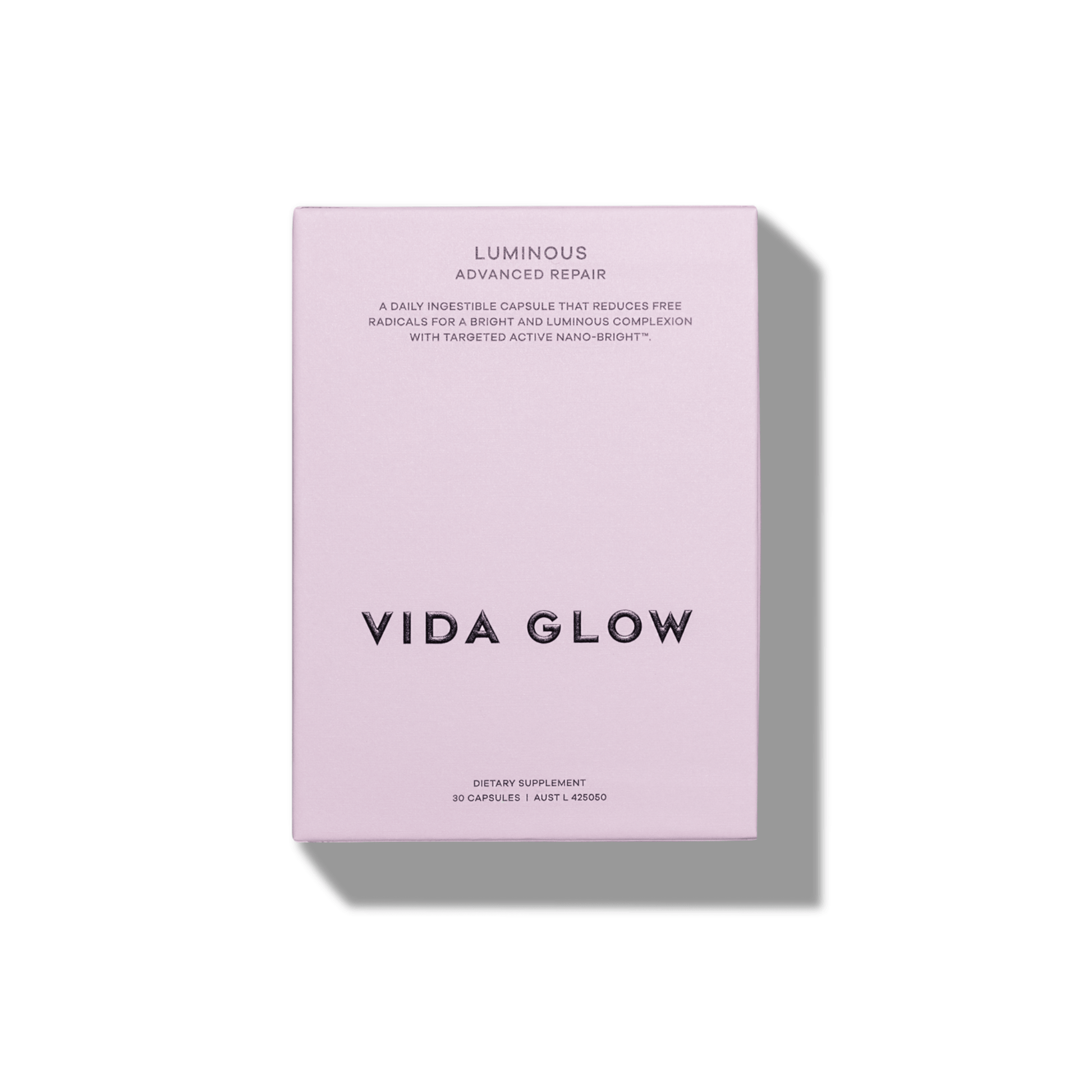 Vida Glow Luminous box on a white background