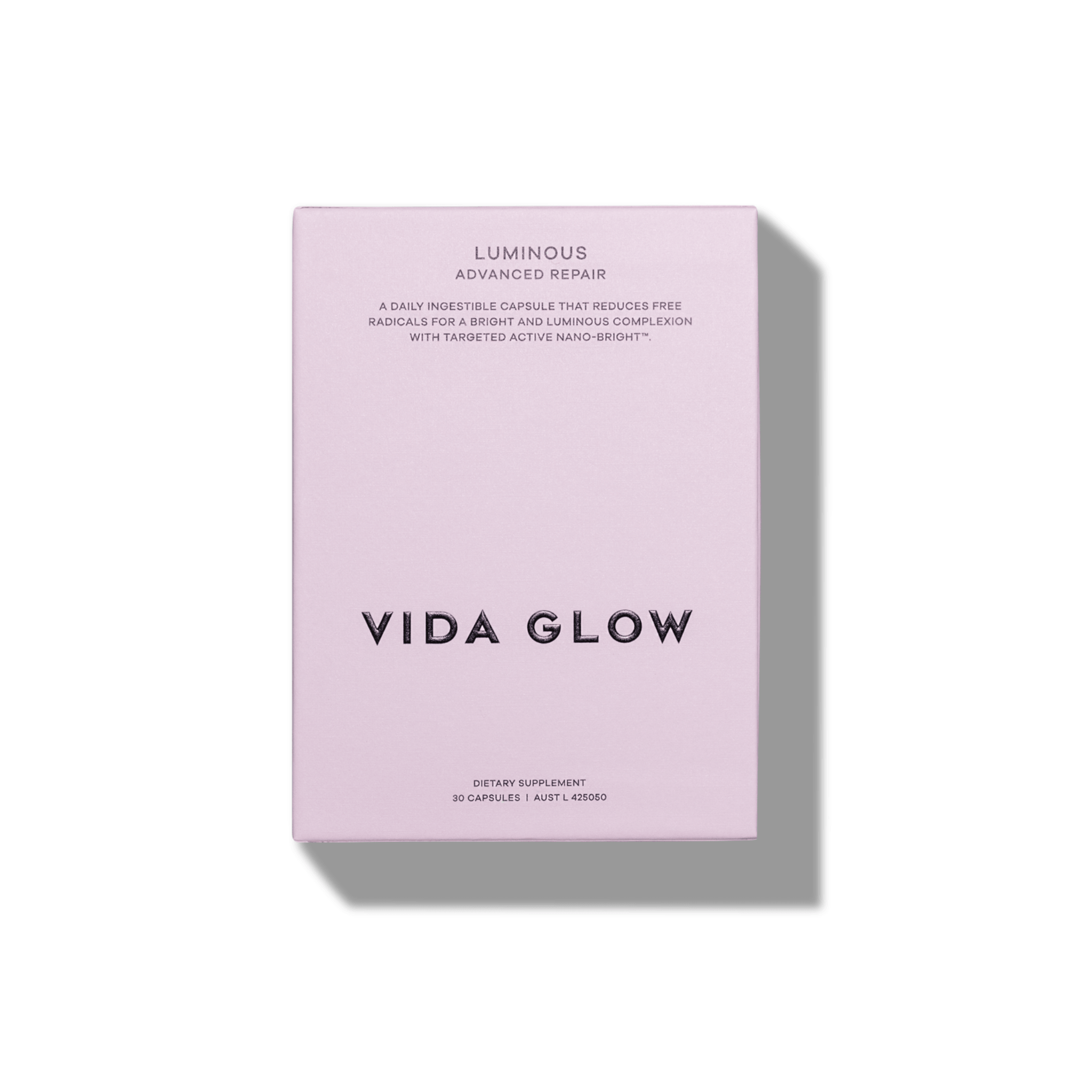 Vida Glow Luminous box on a white background