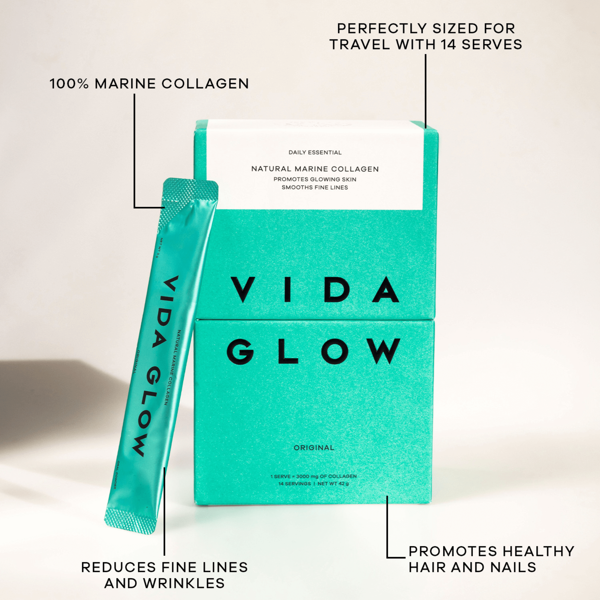 Vida Glow original benefits map