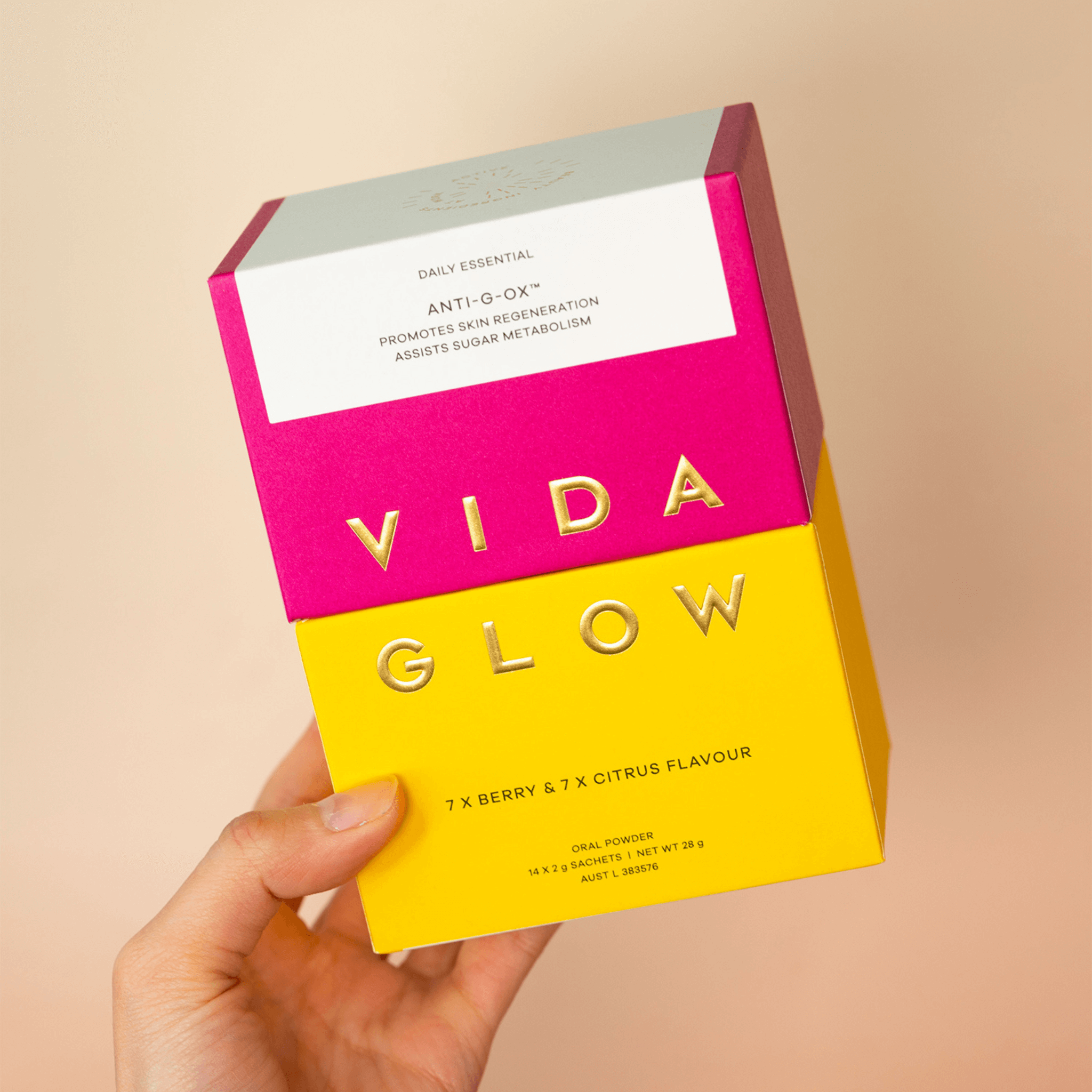 Vida Glow anti-g-ox mixed flavour 14 sachets trial box